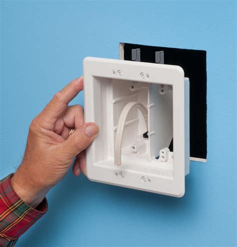 electrical box vehind tv|recessed electrical outlet for tv.